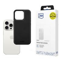 3mk Hardy Apple Silky Leather MagCase dėklas telefonui Apple iPhone 15 Pro Max - juodas