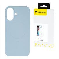 Wozinsky Skystas silikoninis dėklas telefonui MagSafe Samsung Galaxy S24 FE - šviesiai mėlynas