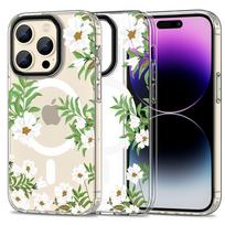 Tech-Protect MagMood MagSafe dėklas telefonui iPhone 15 Pro - ramunėlės su lapais
