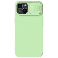 Dėklas Nillkin CamShield Silky Magnetic Silicone Apple iPhone 14 Plus šviesiai žalias