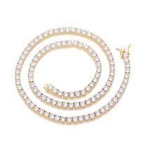 Sertifikuotas mozanito teniso vėrinys 3/4/5/6 mm, vientisas 925 sidabras, deimantiniai teniso vėriniai moterims, vyrams, GRA 6.5 inch(16cm)&3mm moissanite