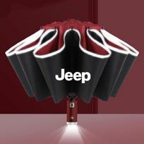 Jeep Automobilio Visiškai Automatinis Skėtis Su LED Žibintuvėliu Atšvaitine Juosta Jeep Renegade Compass Grand Cherokee Wrangler