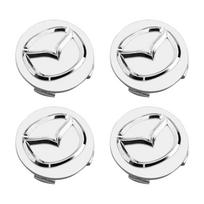 4 vnt./rinkinys 56 mm ratlankio centrinis dangtelis Logotipas Stebulės dangtelis Ženklelis Emblema Automobilio Aksesuarai Mazda 2 3 4 5 6 7 8 323 626 CX-3 5 8 MX-5 30 RX-8 juoda