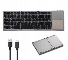 197,3 g belaidė Bluetooth klaviatūra su jutikliniu skydeliu, universali, sulankstoma, 50 val.
