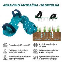 Vejos aeravimo antbačiai su plieniniais spygliais – sveika ir tanki veja be sunkaus vargo