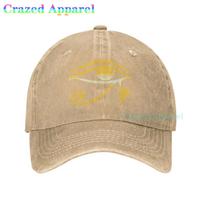 Ra ir Horo Akis Egipto Dievas Unisex Reguliuojama Sumuštinio Stiliaus Beisbolo Kepurė Moterims ir Vyrams Juoda Adjustable