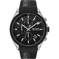 BOSS Velocity Juodas Silikoninis Vyriškas Kvarcinis Laikrodis 1513716 juoda