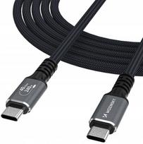 USB kabelis Wozinsky WPS-UY415S USB-C Thunderbolt 4 240W 1.5m juodas