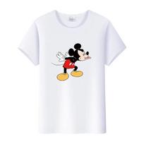 Retro Disney Cartoon Womens Tshirt Mickey Mouse Harajuku Cotton Tshirt Fashion Womens Shirt Summer Top Short Sleeve Shirt S