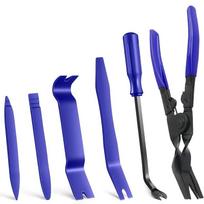 Plastic Car Interior Trim Removal Tool Set: 6pcs, Pry Tool Kit, Fastener Removal Tool, Car Door Panel Clip Tool, Automotive Interior Tools – Battery