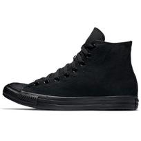 Converse Chuck Taylor All Star Mono Drobės Aukšti Patogūs Paprasti Aukštakulniai Drobės Batai Unisex Juodi 36.5