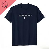Jėzus Gelbėja Kryžius Subtilus Krikščioniškas Minimalistinis Religinis Tikėjimas Marškinėliai Unisex Vasariniai Gatvės Drabužiai Viršutiniai Drabužiai Vyriški Marškinėliai Camiseta Hombre L