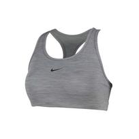 Nike Swoosh U formos nugaros vidutinio palaikymo sportinis liemenukas moterims Sportinis liemenukas Dūminės pilkos spalvos BV3637-084 XS