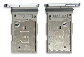 SIM kortelės laikiklis Samsung S921 S24/S926 S24 Plus Dual Sapphire Blue originalus (service pack)