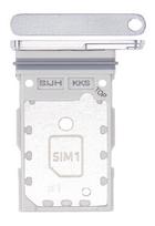 SIM kortelės laikiklis Samsung S908 S22 Ultra Dual Phantom White originalus (service pack)