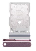 SIM kortelės laikiklis Samsung S908 S22 Ultra Dual Burgundy originalus (service pack)