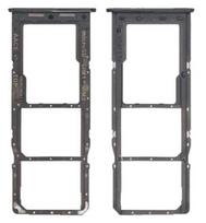 SIM kortelės laikiklis Samsung A13 A135/A137 Black originalus (service pack)