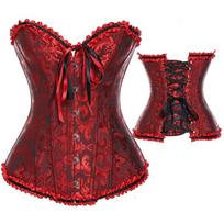 Steampunk Viršutiniai Korseto Topai Moterims Su Nėriniais Ir Kauliukais Bustier Smėlio Laikrodžio Formos Corselet Kūno Formuotojas 4XL juoda