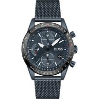 BOSS Pilot Edition Mėlynas Mėlynas dengtas Milanese apyrankė Vyriškas kvarcinis laikrodis 1513887 mėlyna