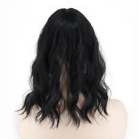 MISS WIG Women Natural Clip ant plaukų priauginimo Trumpi banguoti plaukai su kirpčiukais, tinkami Cosplay vakarėliui kasdien naudoti Sintetinio pluošto perukas