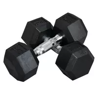 Šešiakampių hantelių rinkinys 2 x 8 KG