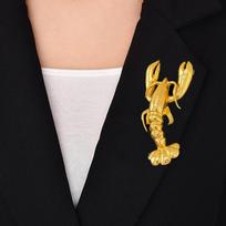 1PC Exaggerated Punk Alloy Lobster Pendant Necklace For Women Jewelry 2025 Brand Fashion Show Chain Necklace Accessories