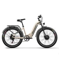 Shengmilo S700 Elektrinis dviratis 2000W Dvigubas variklis 48V17.5AH Nuimama baterija Vyriškas elektrinis dviratis 26 colių padanga Kalnų EBike 2000W S700 geltona
