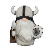 Kerintis vikingų nykštuko pliušinis žaislas jaukiam skandinaviškam Tomte elfo dekorui juoda
