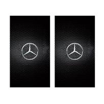 Karšta automobilio lipdukas 2 vnt. Automobilio centrinio statramsčio lipdukas Automobilio B statramsčio apsauginė plėvelė Mercedes Benz AMG W203 W206 W220 W205 W211 W21 gray