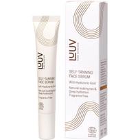 LUUV Self-Tanning Face Serum savaiminio įdegio veido serumas su hialurono rūgštimi, 20 ml