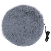 40cm Pet Heating Pad Plush Soft Comfortable Pet Electric Blanket USB Charging Interface for Small Dogs Cats pilka spalva