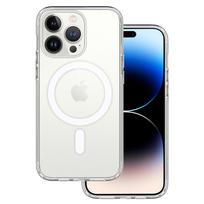 Akrilinis Magsafe dėklas iPhone 15 Pro skaidrus
