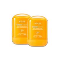 ANUA Zero Cast Daily Glow Finish Sun Stick Double Set 18g x 2 Invisible Finish Korean Sunscreen Stick 18 g × 2