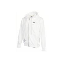 Nike Logotipas Nugaros Mezginys Džemperis su Gaubtu Užsegamas Džemperis Vyrams Viršūnės Balta DO9155-100 M