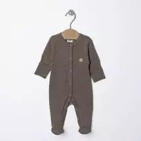 Vilaurita tamsios merino vilnos kombinezonas 1168, 56-62 cm. : Dydžiai - 56, Spalva - Tamsiai ruda