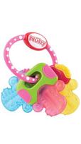 Nuby - Teether IcyBite Keys - 3m+Pink/Blue/Yellow (708011)