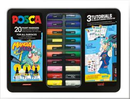 Posca - Metal Tin - Manga Hero, 20 pcs (401537)