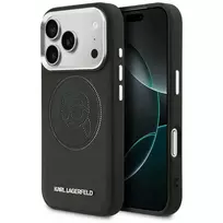 Karl Lagerfeld K Head Point Logo phone case with MagSafe support for iPhone 17 Pro, black
