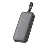 Cuktech LPB200N 40W 20000mAh Powerbank su integruota kabeliu - Pilkas