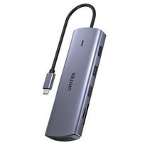 UNITEK USB-C 9-in-1 jungčių blokas, HDMI, VGA, SD, RJ45, PD 100 W