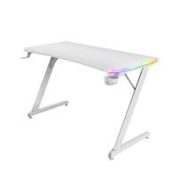 TRUST GXT 709W LUMINUS RGB žaidimų stalas (baltas)