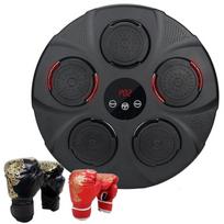 Muzikinis bokso treniruoklis su "Bluetooth" garsiakalbiu ir bokso pirštinėmis (2 poros)