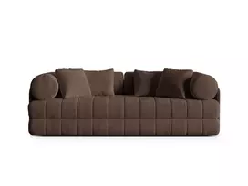 Velvet Sofa With Bed Function, "Kemi", 3 Seats, 206x95x70 Made in Europe