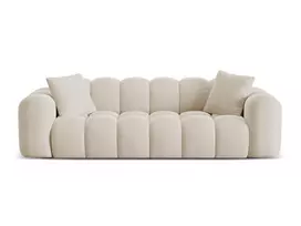 Velvet Sofa, "Treno", 4 Seats, 240x94x70 Made in Europe