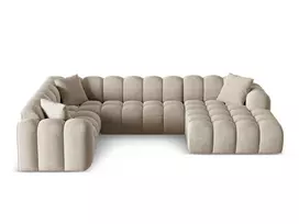 Panoramic Left Corner Sofa, "Treno", 4 Seats, 330x240x70 Made in Europe