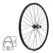 Galinis ratas DT SWISS R470db 28/29" // diskiniams Center-Lock, 32H, kasetė, Thru-Axle, be kniedžių, aliuminis