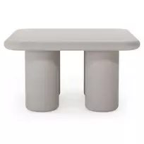 „Vibonis“ sodo staliukas, 70 cm, kvadratinis, cementinis, šviesiai smėlio spalvos