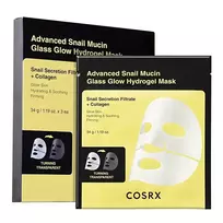 COSRX - Set of face masks Glass Glow Hydrogel Mask 3 x 34 g
