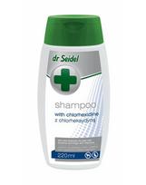 DERMAPHARM Dr. Seidel Šampūnas su chlorheksidinu 220 ml šunims, sergantiems bakteriniais ir grybeliniais odos uždegimais