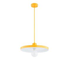 Pakabinamas šviestuvas su laidu ETERI 1xE27/15W/230V, geltonas